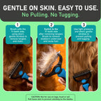✨ Double-Sided Pet Rake – Deshedding Tool for Dogs & Cats 🐶🐱