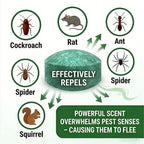 🟢 Natural Peppermint Rodent Repellent Tablets – 12 Pack
