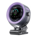 Rechargeable Portable Clip on Fan-100-Speed Touch Control, LED Display, 360° Rotate Quiet Turbo Desk Fan, Small Battery Operated USB Fan for Stroller Bed Travel Camping Golf Gym