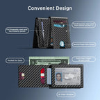 🔒 Anti-theft RFID Pop Up Wallet Aluminum Leather With ID Card Window & Cash Pocket