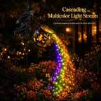 🧙‍♀️ Solar Witch Garden Stake Lights – Halloween Outdoor Decor with Magical Flowing LED Light | Waterproof Auto ON/Off Yard Decoration