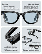 😎Next-Gen AI Smart Glasses – 8MP Camera, 160+ Languages & Hands-Free Video