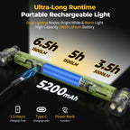 🔧 Under Hood Light Bar – 3000LM Magnetic LED, Cordless Rechargeable, Father's Day Gift