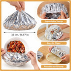 🍳Aluminum Foil Heat Shield Covers – No Plastic, Heat-Resistant, Reusable