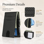 💰  Pop-Up Men's Wallet – Slim Design, Smart Access, Secure RFID Blocking